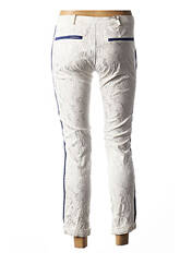Pantalon 7/8 blanc BARB'ONE pour femme seconde vue