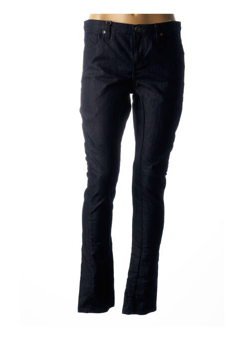 Pantalon slim broderie rivets taille normale bleu FREESOUL femme