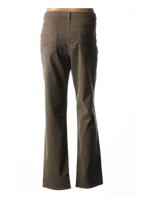 Pantalon droit vert ITALO WOMAN pour femme