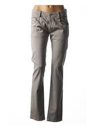Pantalon slim taille basse taille basse gris ENERGIE femme