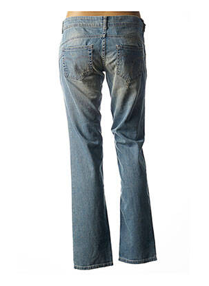 Jeans coupe droite effet usé délavé taille basse bleu TWINSET femme