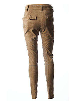Pantalon slim taille haute taille haute beige GUNEX femme