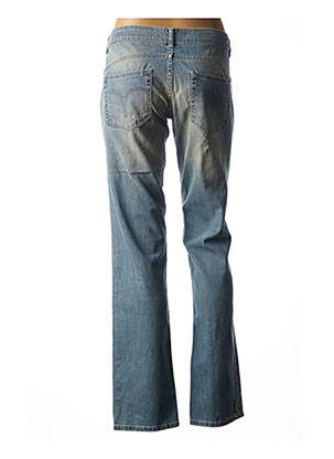Jeans coupe droite effet usé délavé taille basse bleu TWINSET femme