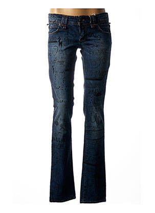 Jeans coupe slim bleu GALLIANO pour femme