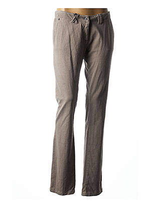 Pantalon chino gris AERONAUTICA pour femme