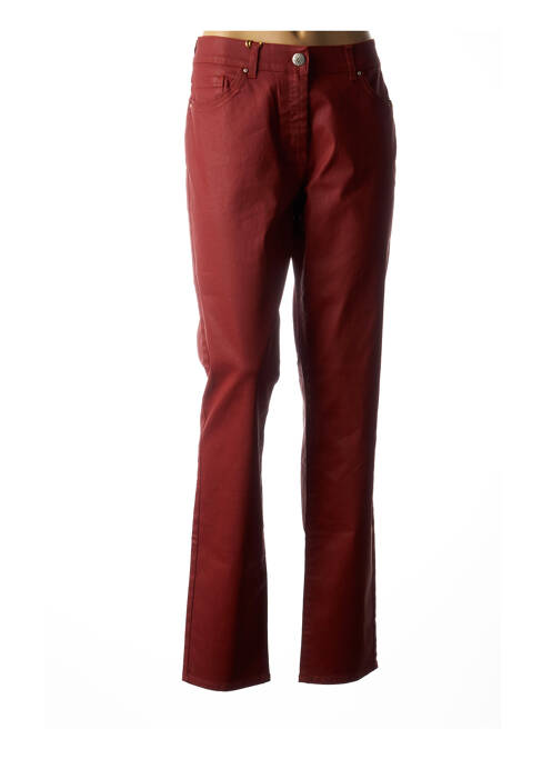 Pantalon droit orange IBER JEANS pour femme