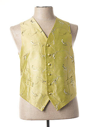 Gilet sans manche tissage satiné vert CANOTIER homme