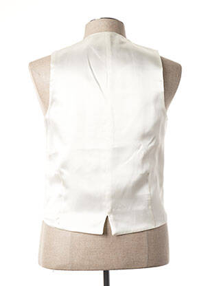 Gilet sans manche tissage satiné beige CANOTIER homme