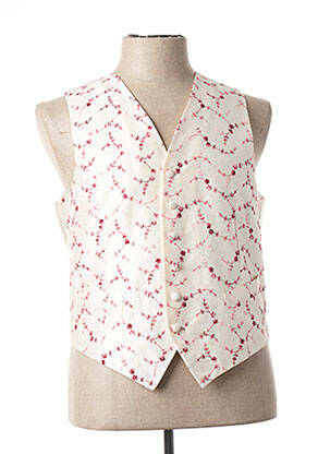 Gilet sans manche tissage satiné blanc CANOTIER homme
