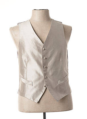 Gilet sans manche tissage satiné gris CANOTIER homme