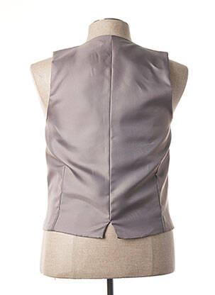 Gilet sans manche tissage satiné gris CANOTIER homme