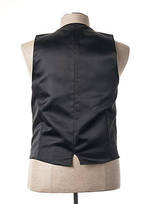 Gilet sans manche tissage satiné noir CANOTIER homme