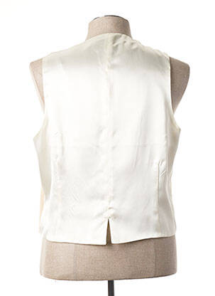 Gilet sans manche tissage satiné beige CANOTIER homme