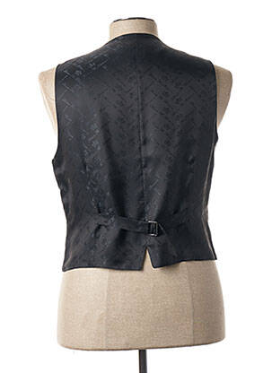 Gilet sans manche tissage satiné noir ANDREW MC ALLISTER homme