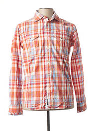 Chemise manches longues poches poitrine orange R NINETY FIFTH homme