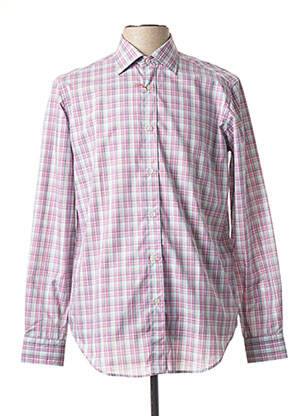 Chemise manches longues manches longues violet CALIBAN homme