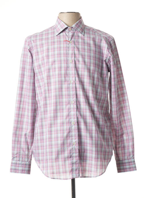 Chemise manches longues manches longues violet CALIBAN homme