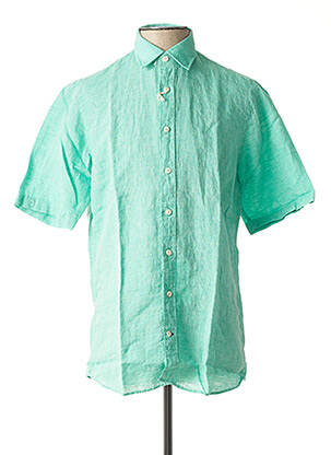Chemise manches courtes vert OLYMP pour homme