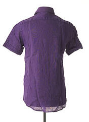 Chemise manches courtes violet NANI BON pour homme seconde vue