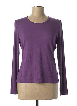 T-shirt violet GIORGIO BARBARA pour femme