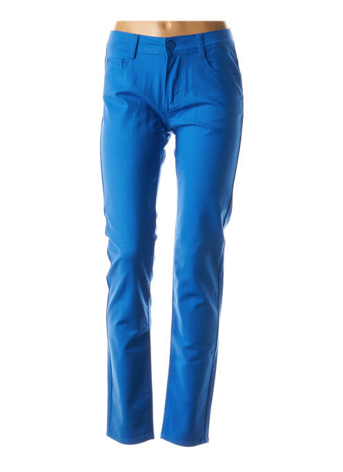 Pantalon droit bleu SUNDERS pour femme