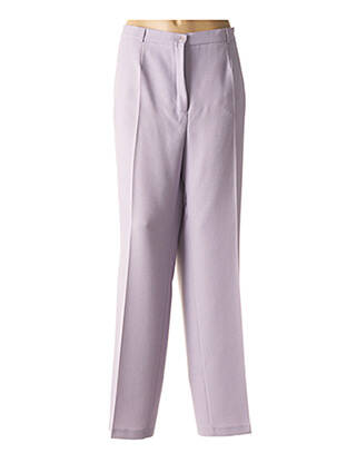 Pantalon droit violet BRANDTEX pour femme