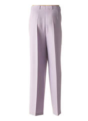 Pantalon droit violet BRANDTEX pour femme seconde vue