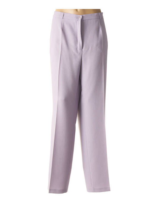 Pantalon droit violet BRANDTEX pour femme