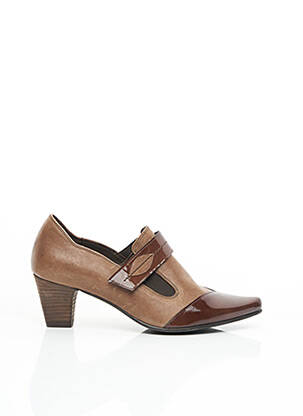 Sandales/nu pieds matière lisse talon de 4 à 6cm blanc FIDJI femme