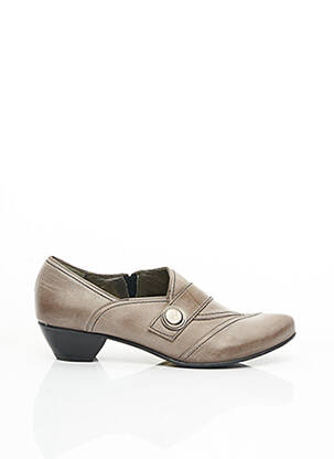 Escarpins tissage satiné talon de 4 à 6cm beige FIDJI femme