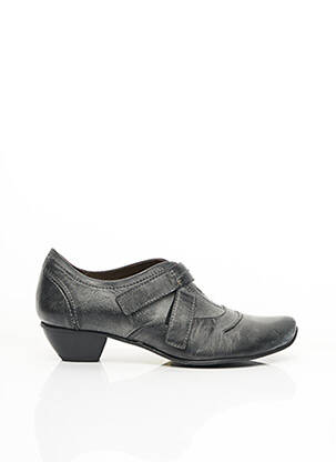 Bottines/boots matière lisse talon de 4 à 6cm gris FIDJI femme