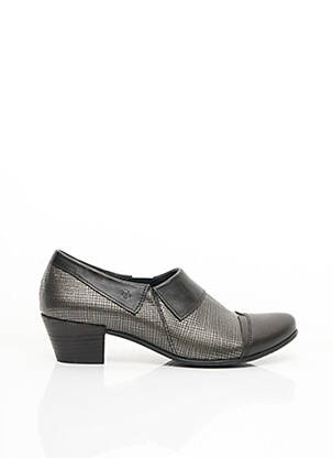 Bottines/boots matière lisse talon de 4 à 6cm gris FIDJI femme
