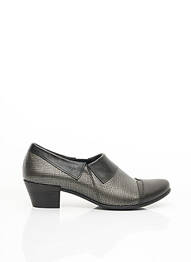 Bottines/boots matière lisse talon de 4 à 6cm gris FIDJI femme