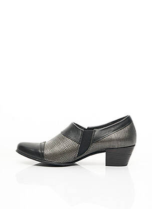 Bottines/boots matière lisse talon de 4 à 6cm gris FIDJI femme