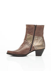 Bottines/Boots beige FIDJI pour femme seconde vue