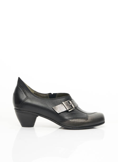Bottines/boots matière lisse talon de 4 à 6cm gris FIDJI femme