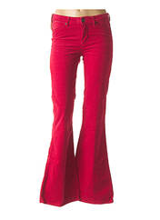 Pantalon rouge WRANGLER pour femme seconde vue