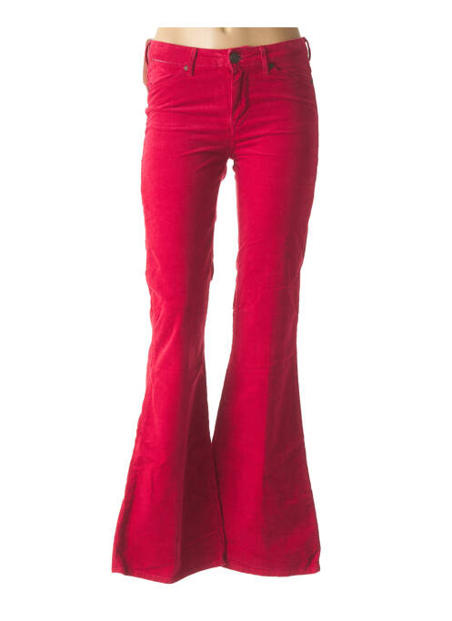 Pantalon flare rouge WRANGLER pour femme