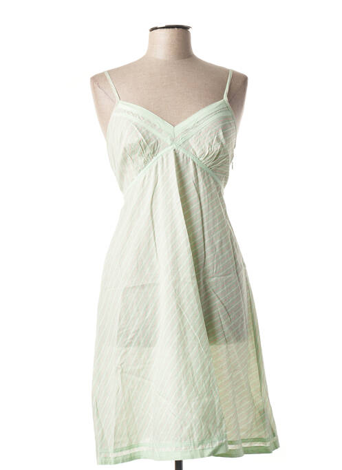 Robe mi-longue vert ICHI pour femme