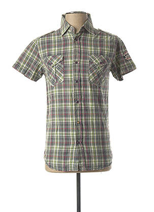 Chemise manches courtes vert TEDDY SMITH pour homme