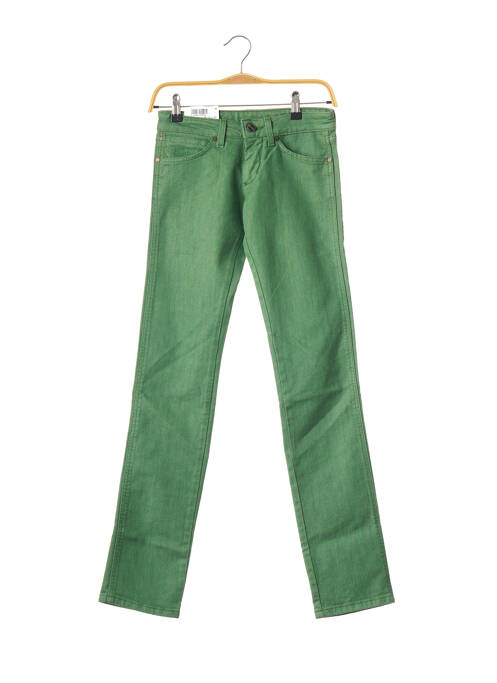 Jeans coupe slim vert WRANGLER pour femme