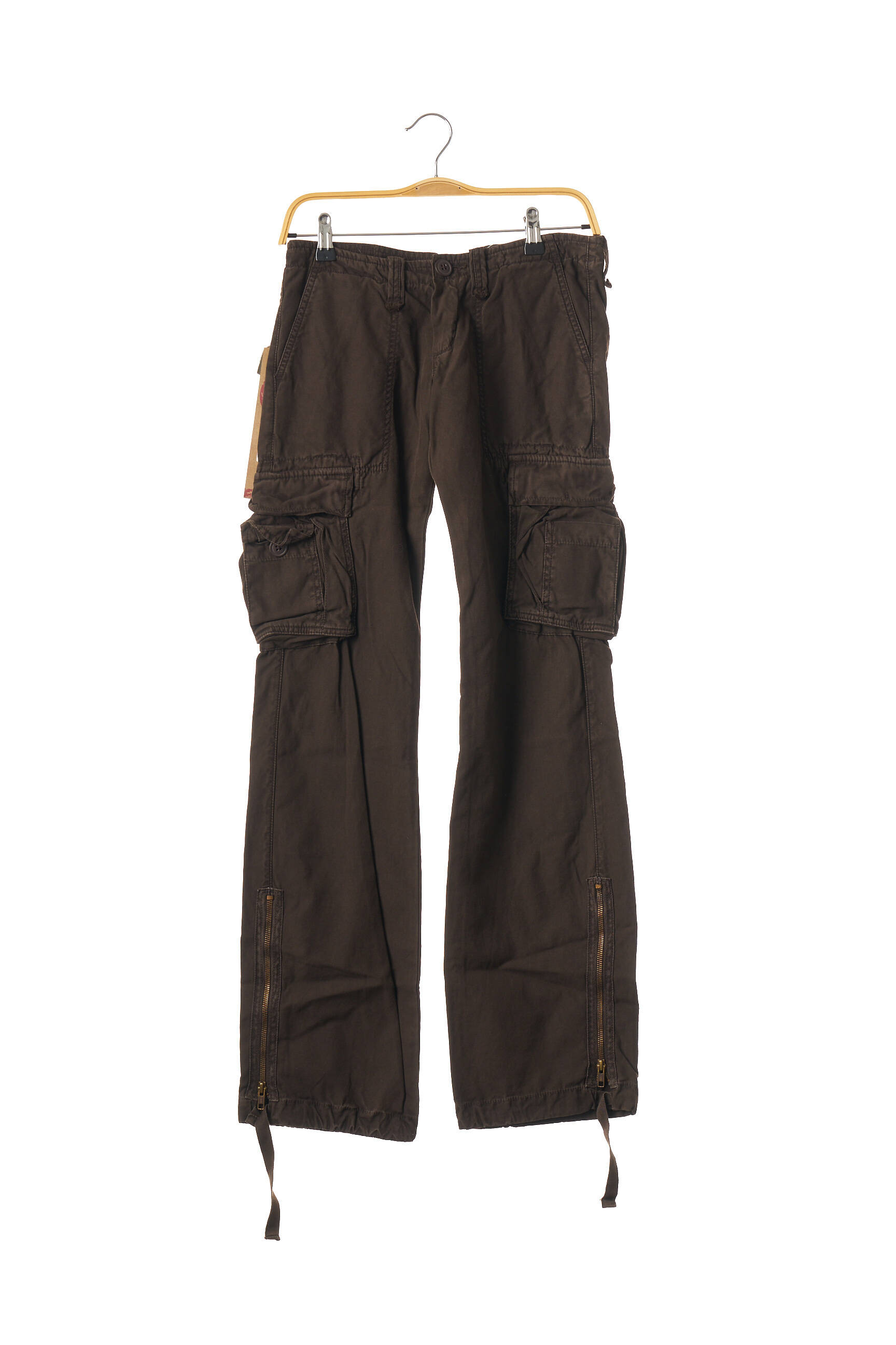 Mode Pantalons Pantalons cargo Le Temps des Cerises Pantalon cargo brun style d\u00e9contract\u00e9 