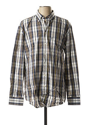 Chemise manches longues marron DORNBUSCH pour homme