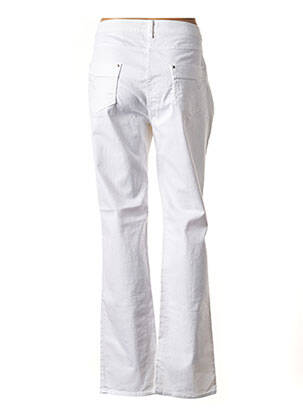 Pantalon droit stretch taille normale blanc CHRISTIAN MARRY femme