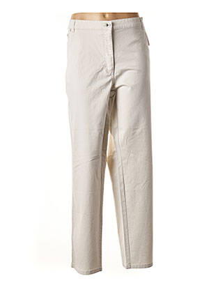 Pantalon droit stretch beige RICHY femme