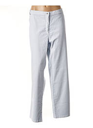 Pantalon droit stretch bleu RICHY femme