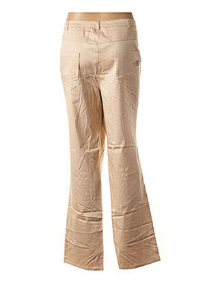 Pantalon droit stretch taille normale beige CHRISTIAN MARRY femme