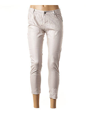Pantacourt taille basse taille basse gris SO SOON femme