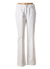 Pantalon droit blanc RICHY pour femme seconde vue