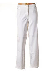 Pantalon droit blanc RICHY pour femme seconde vue